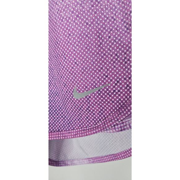 Nike Dri Fit Running Shorts Women XS Purple Elastic Waist Brief Lined Zip Pocket - Picture 4 of 10
